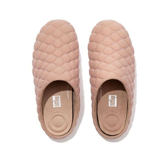Fitflop Chrissie Padded Quilted Slippers Rose Women’s 8 Slip on Comfort Slides - Picture 1 of 9